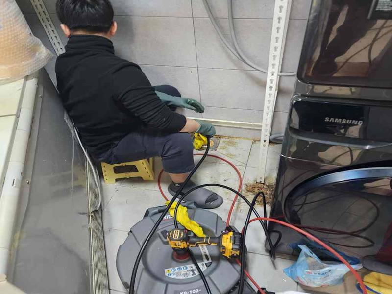 부천 싱크대막힘 작업사례 7